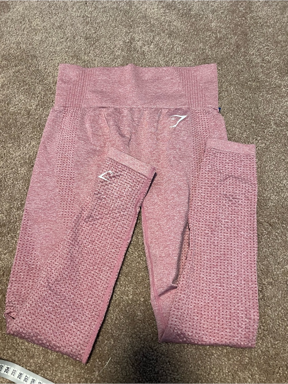Gymshark Rose Pink /Blue Seamless High-Waist Legging bundle. Both XS